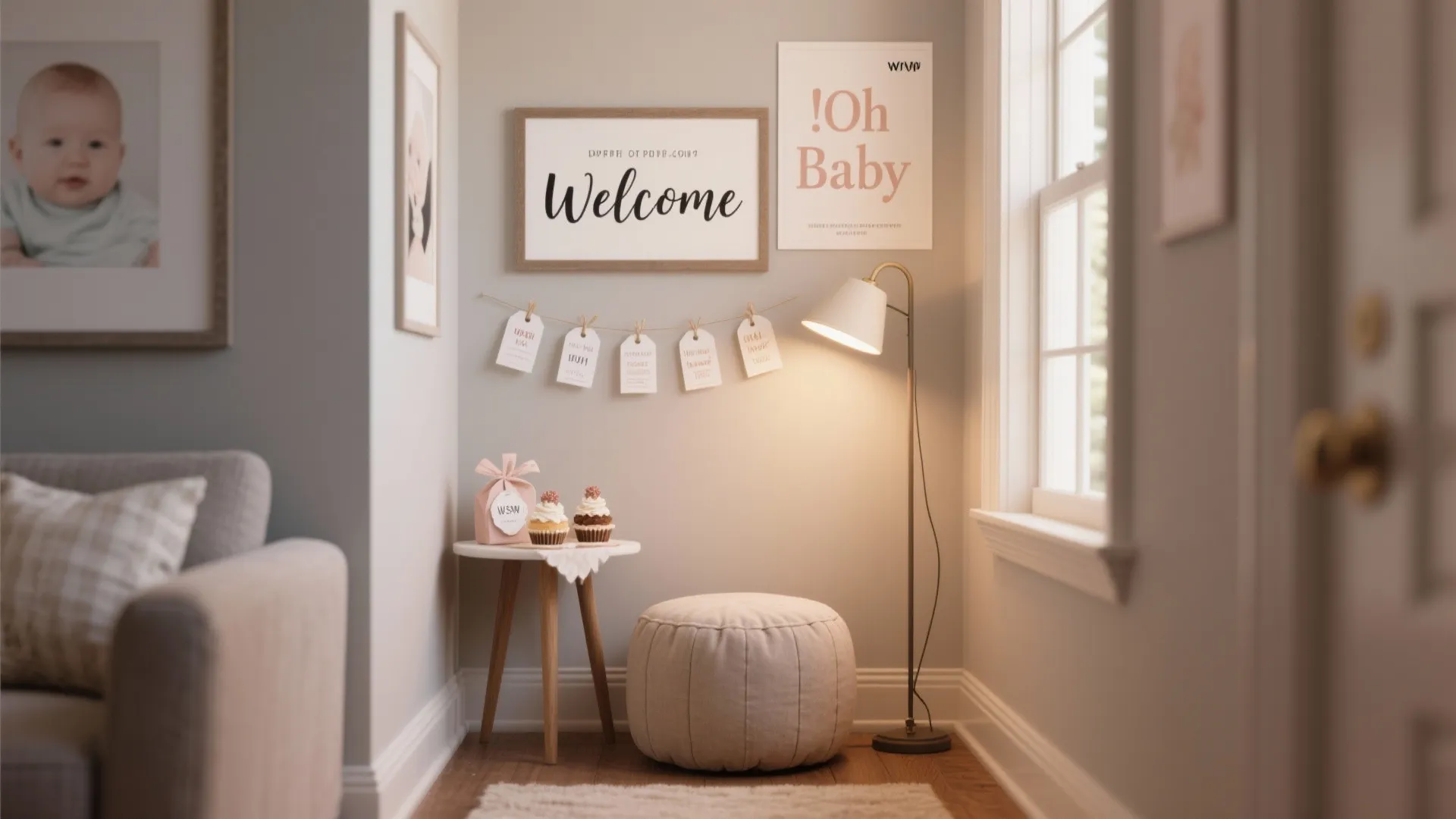Printable signage set + mini photo corner