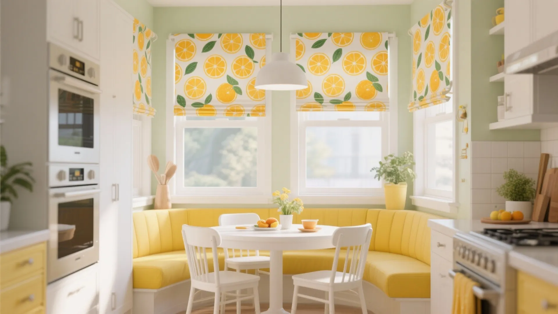 8. Printed Fabric Roller Shades