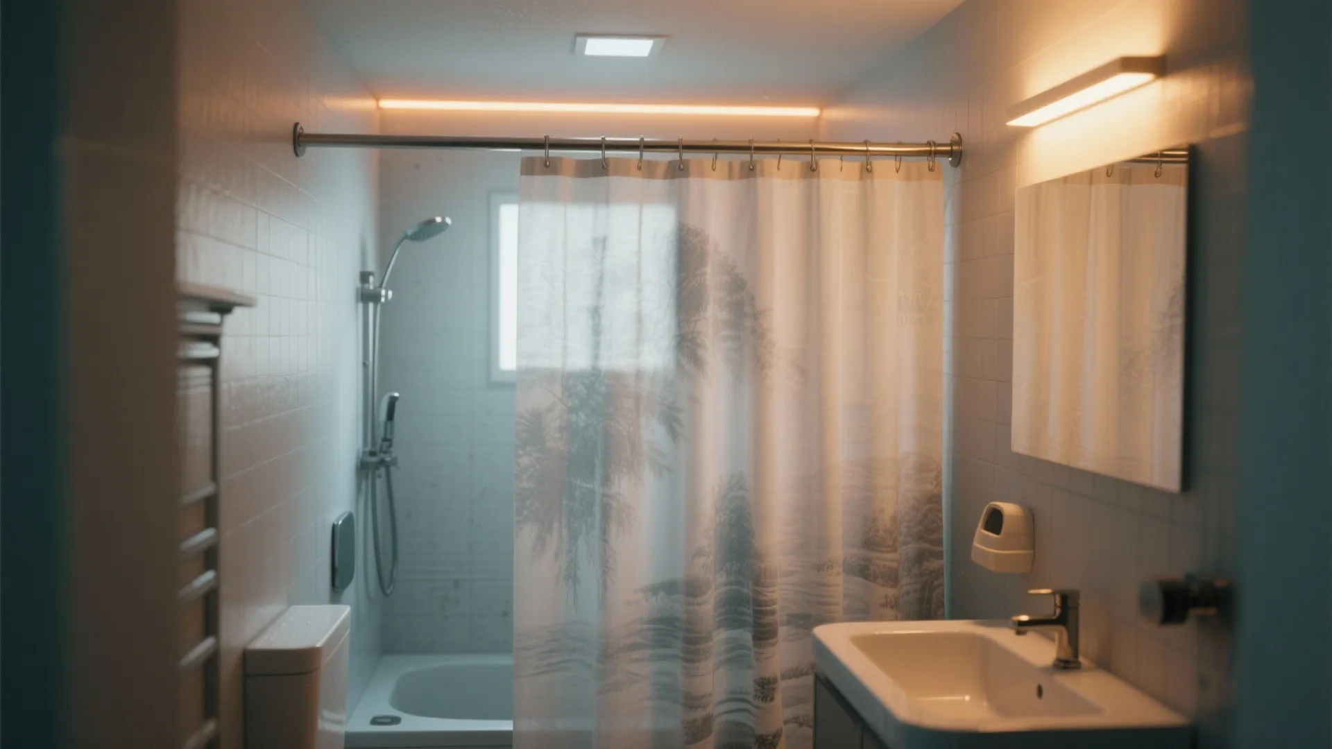 5. Printed Sheer with Backlighting