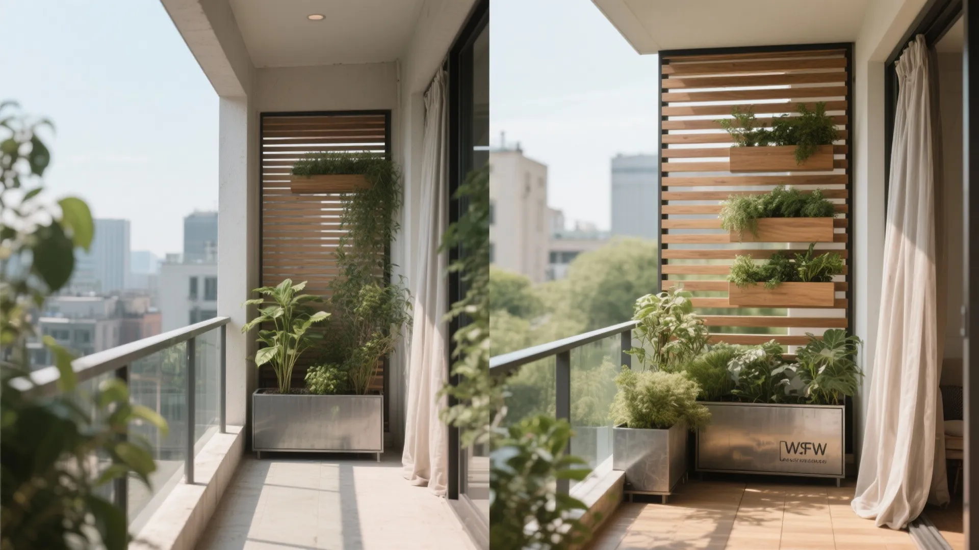 Breezy privacy: screens, planters, and textiles