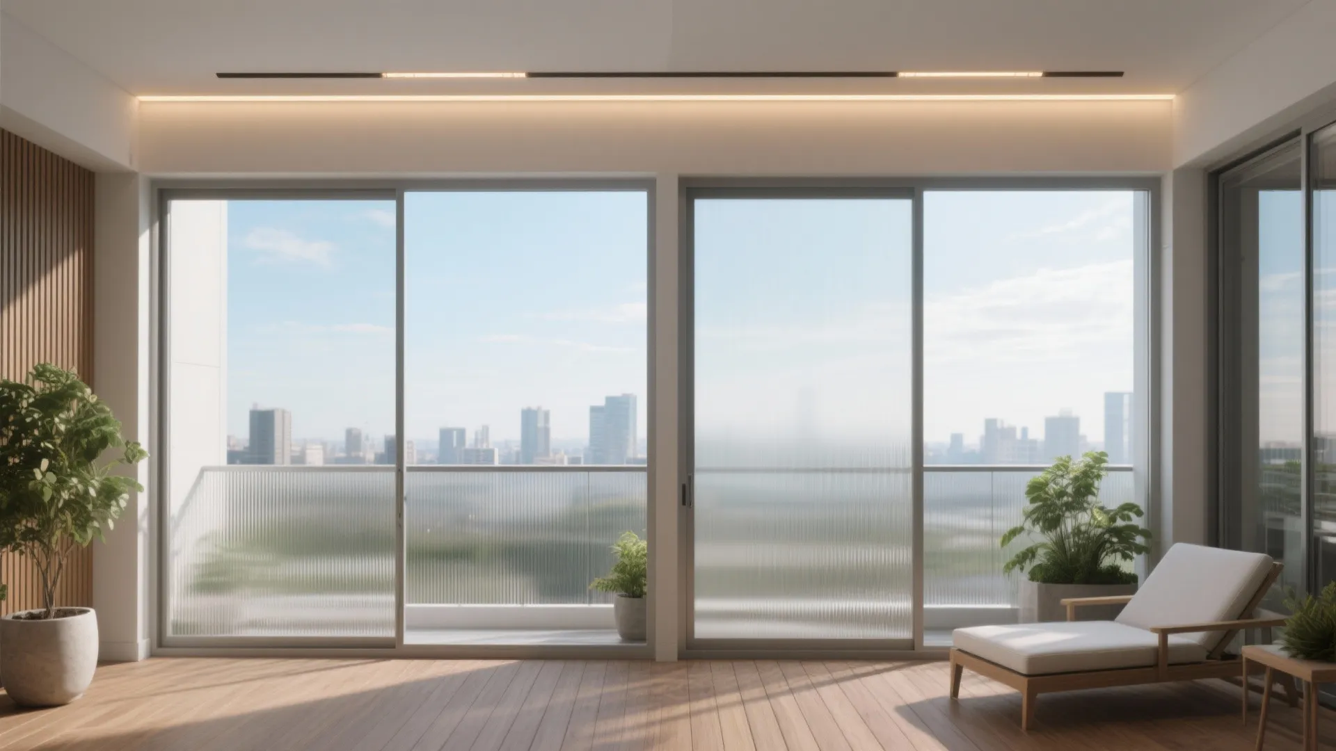 Privacy Smart: Reeded, Frosted, and Zoned Transparency