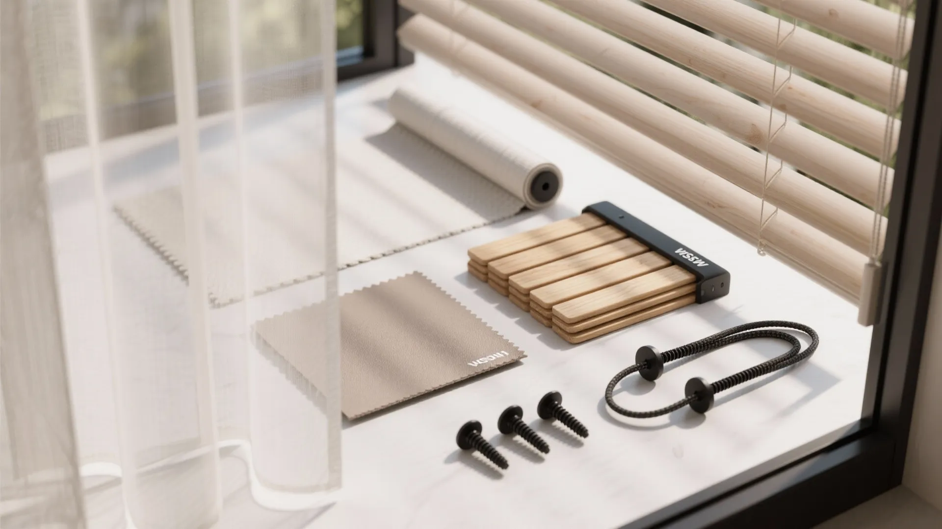 Layered privacy: sheers, blackout, and screens