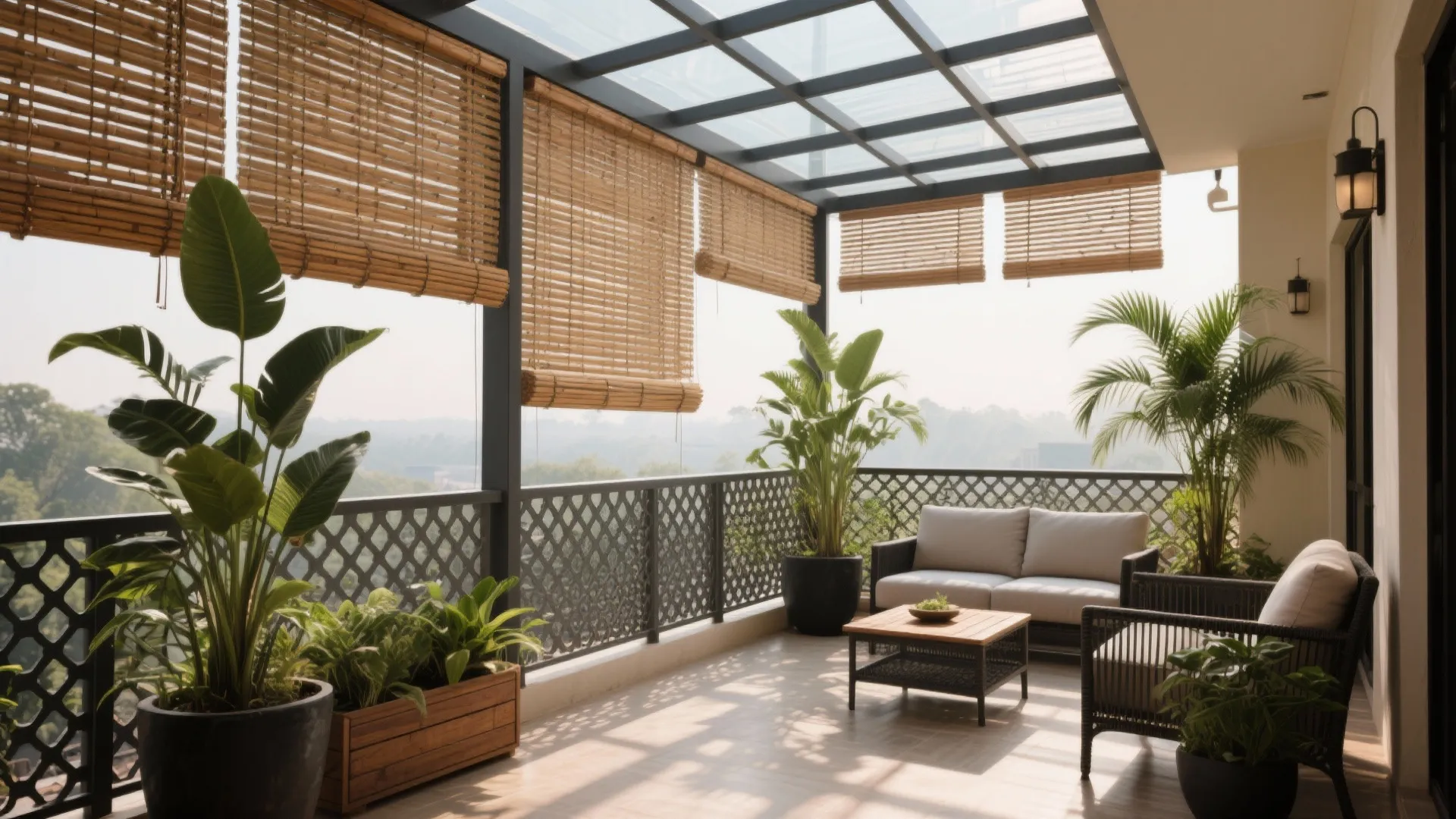 Privacy screens, shade, and Vaastu-friendly orientation