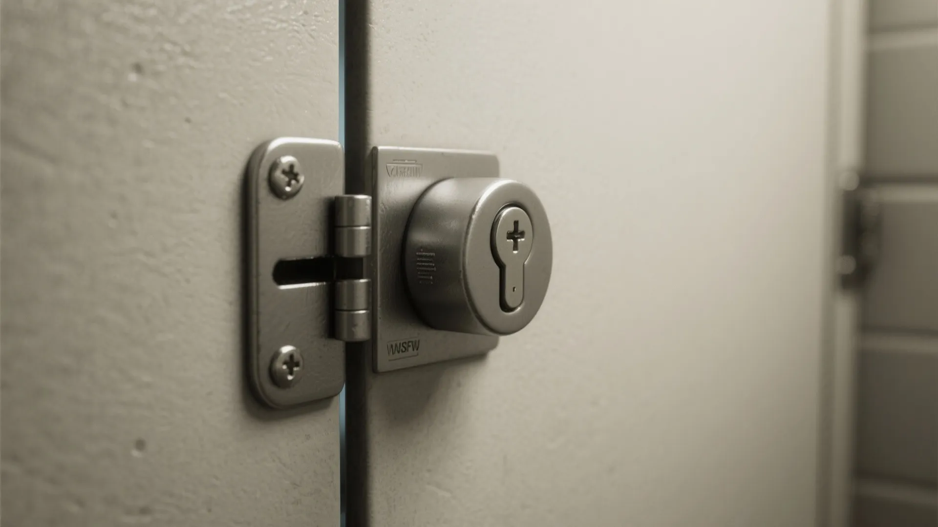 3. Privacy latch with emergency release on outside