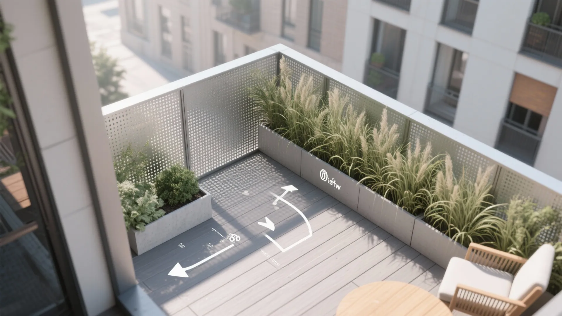 Privacy Without Heavy Walls: Layered Screens