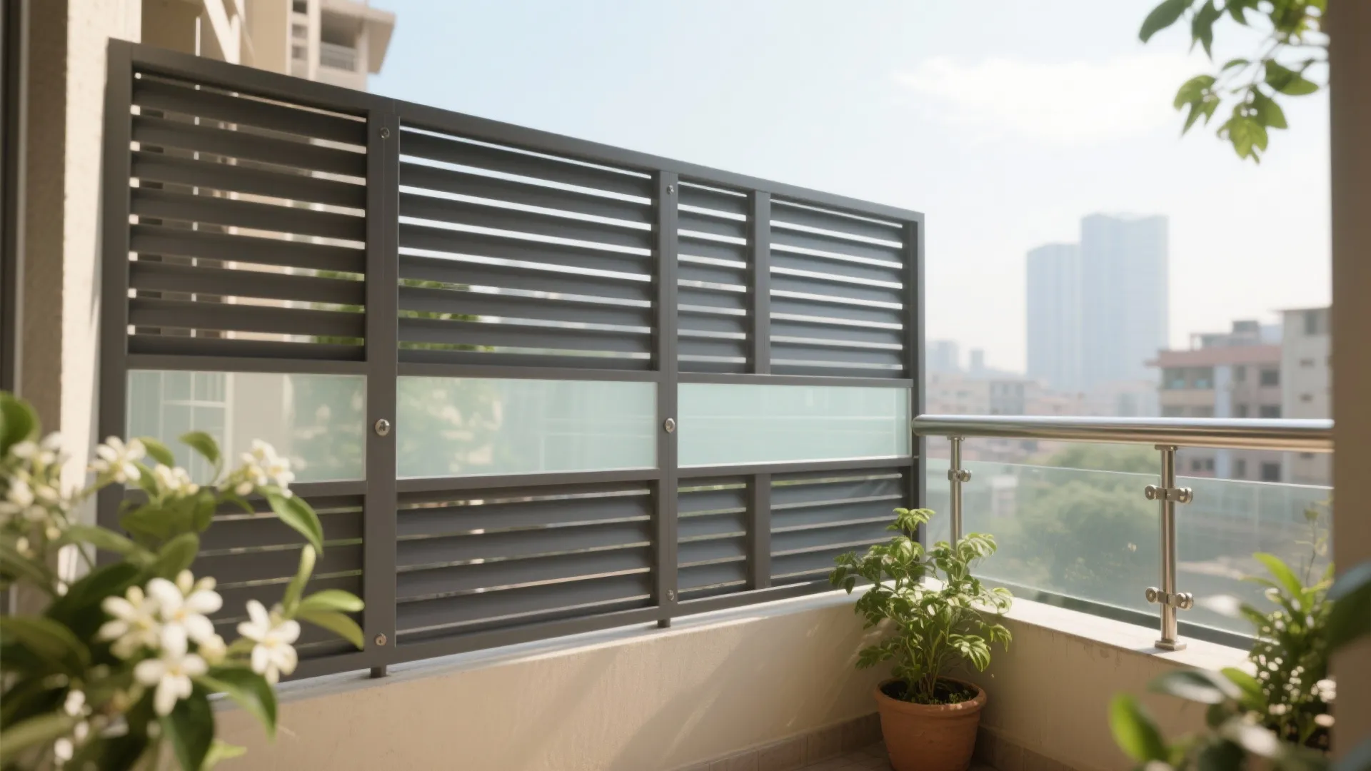 Breathable privacy screens and safe grills