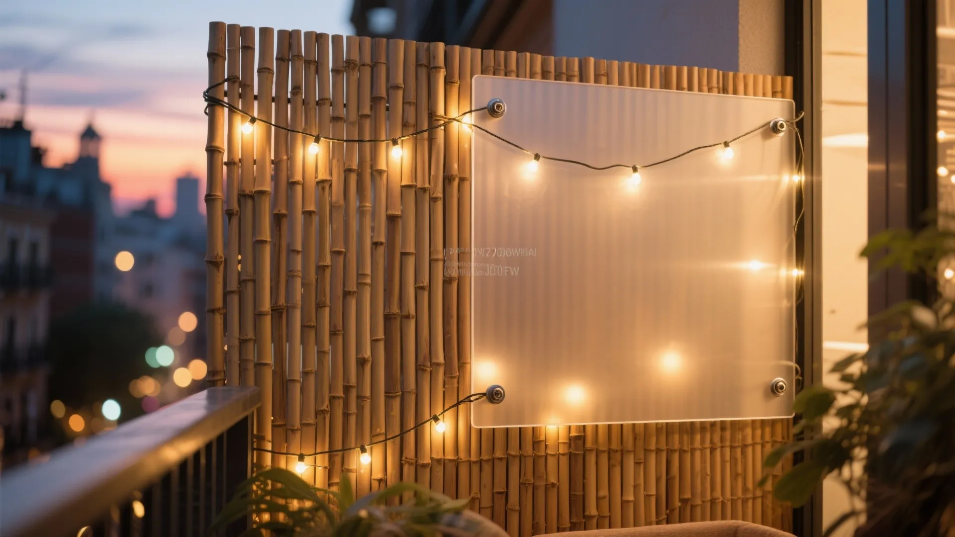 Privacy Screens with Light