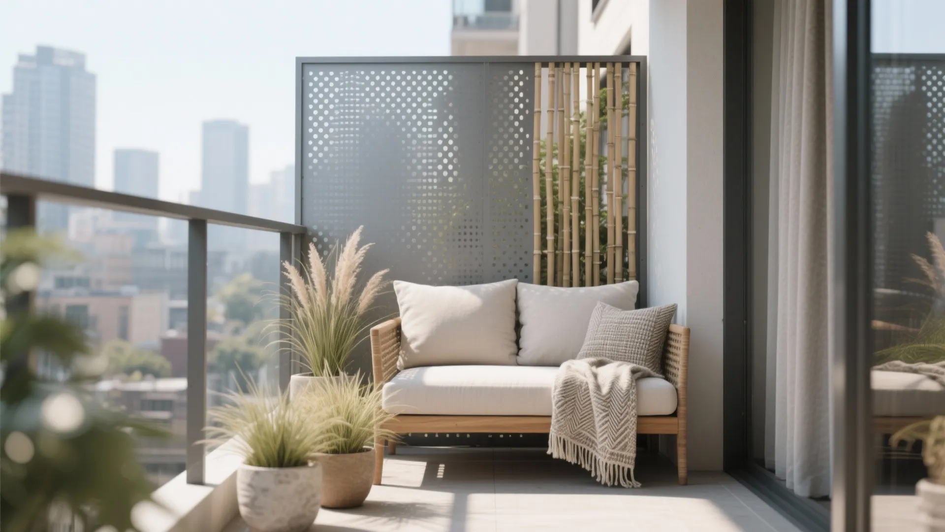 5) Privacy Screen + Acoustic Softening