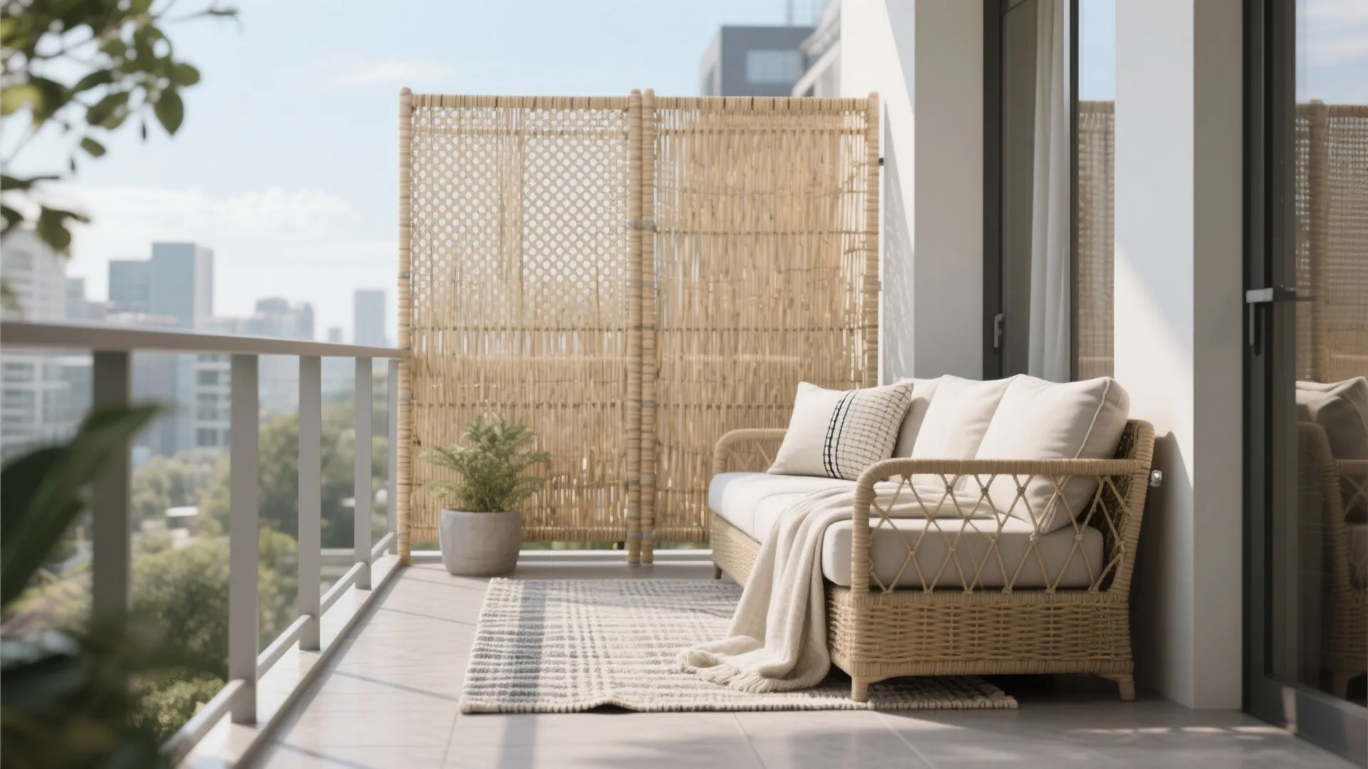 4) Privacy Screens and Textiles for Comfort