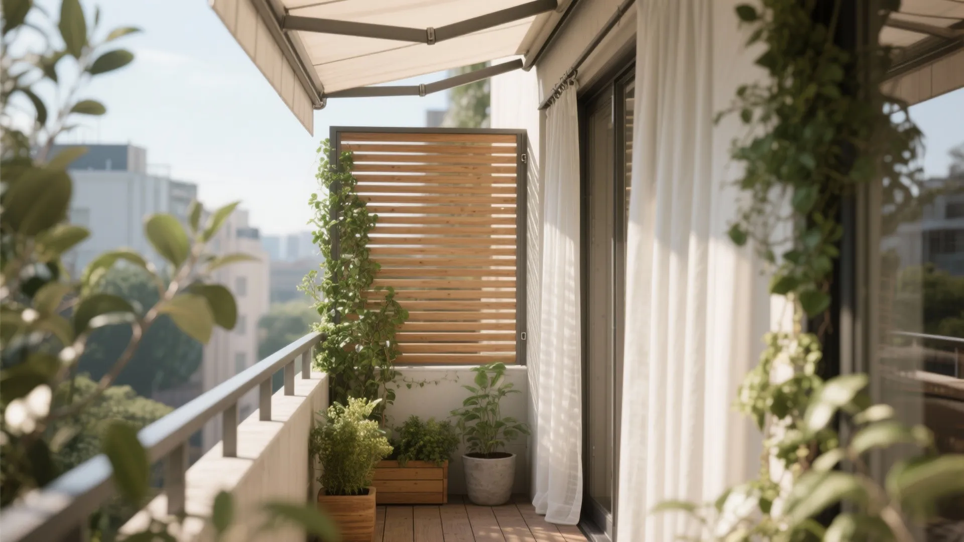[Section: Inspiration 5] Privacy and Shade: Screens, Curtains, Micro-Canopies