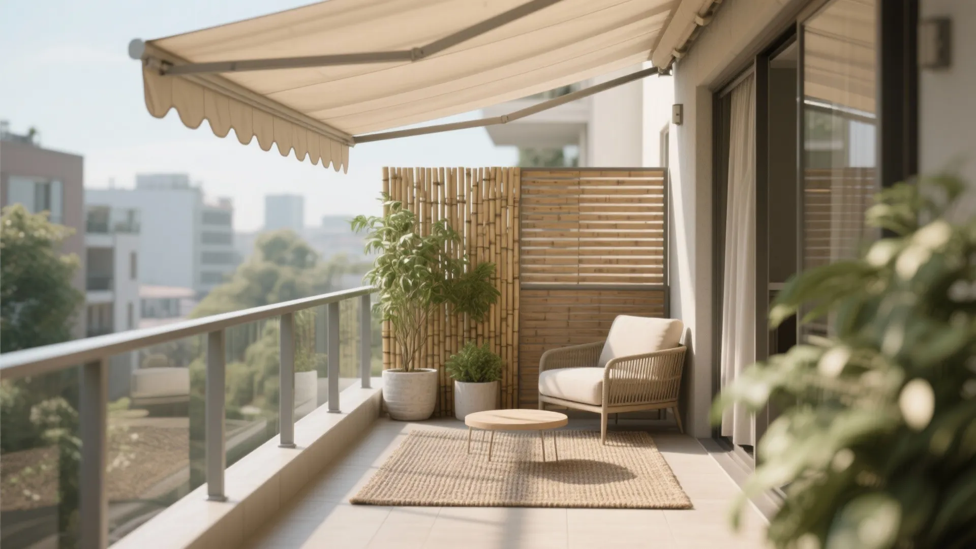 Shade, privacy, and acoustic layering