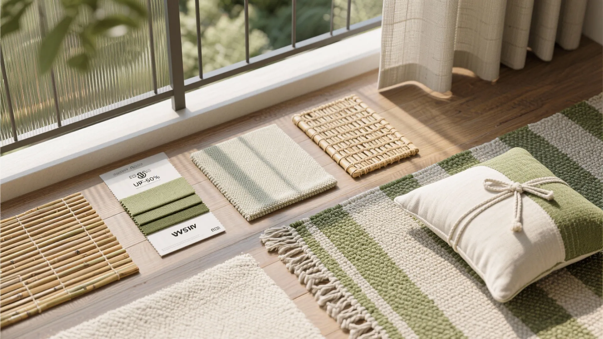 5) Privacy and acoustic softening with textiles and screens