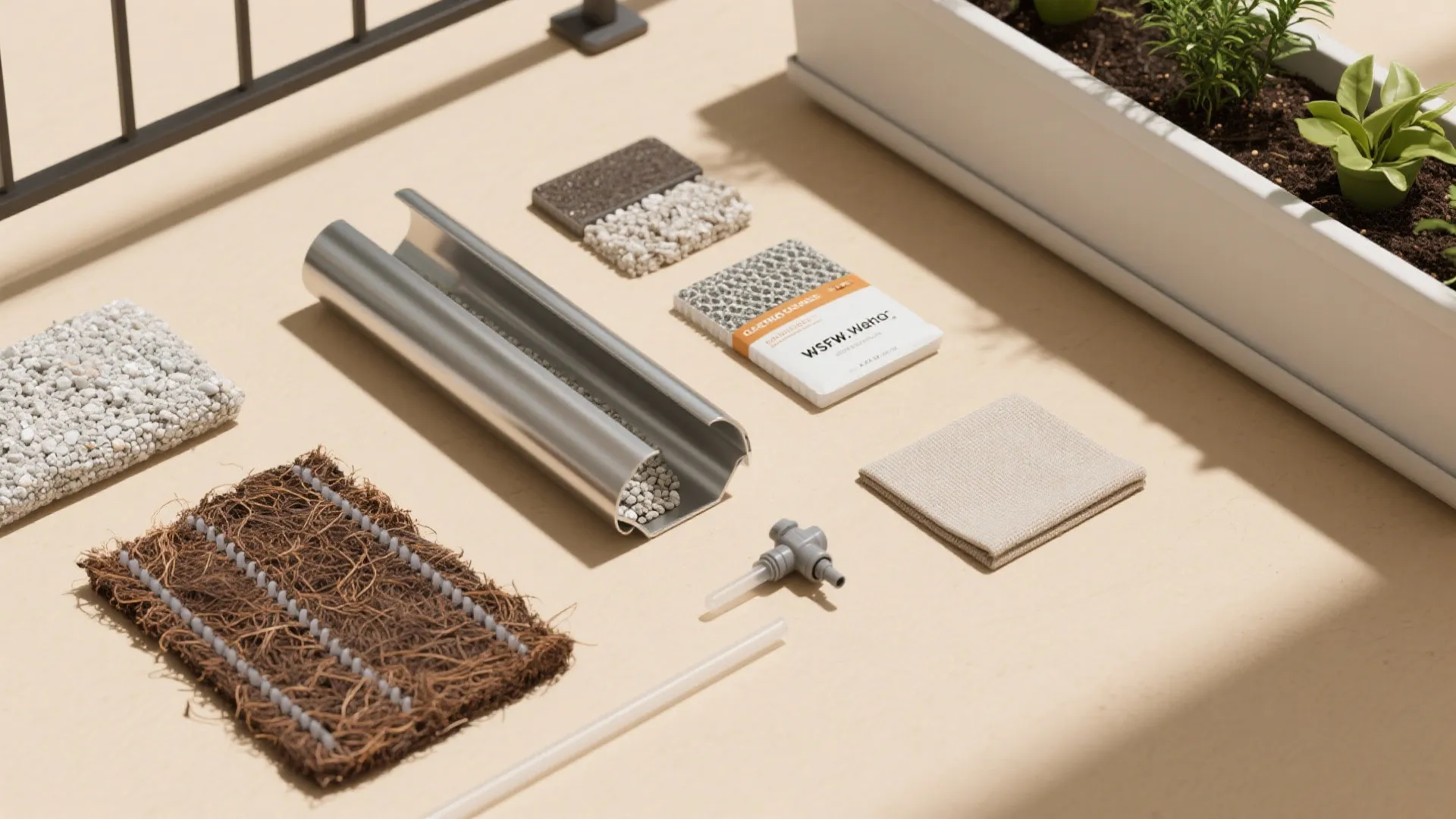 5) Slim Troughs as Green Privacy Rails