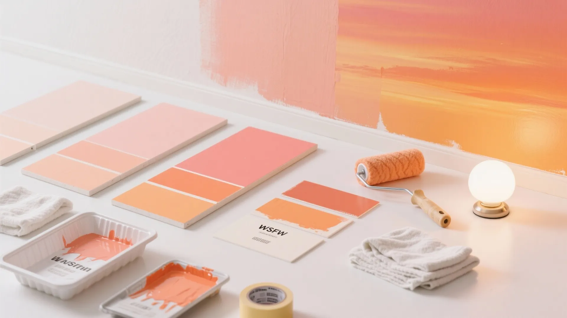 Sunset Gradient: Peach, Coral, Orange