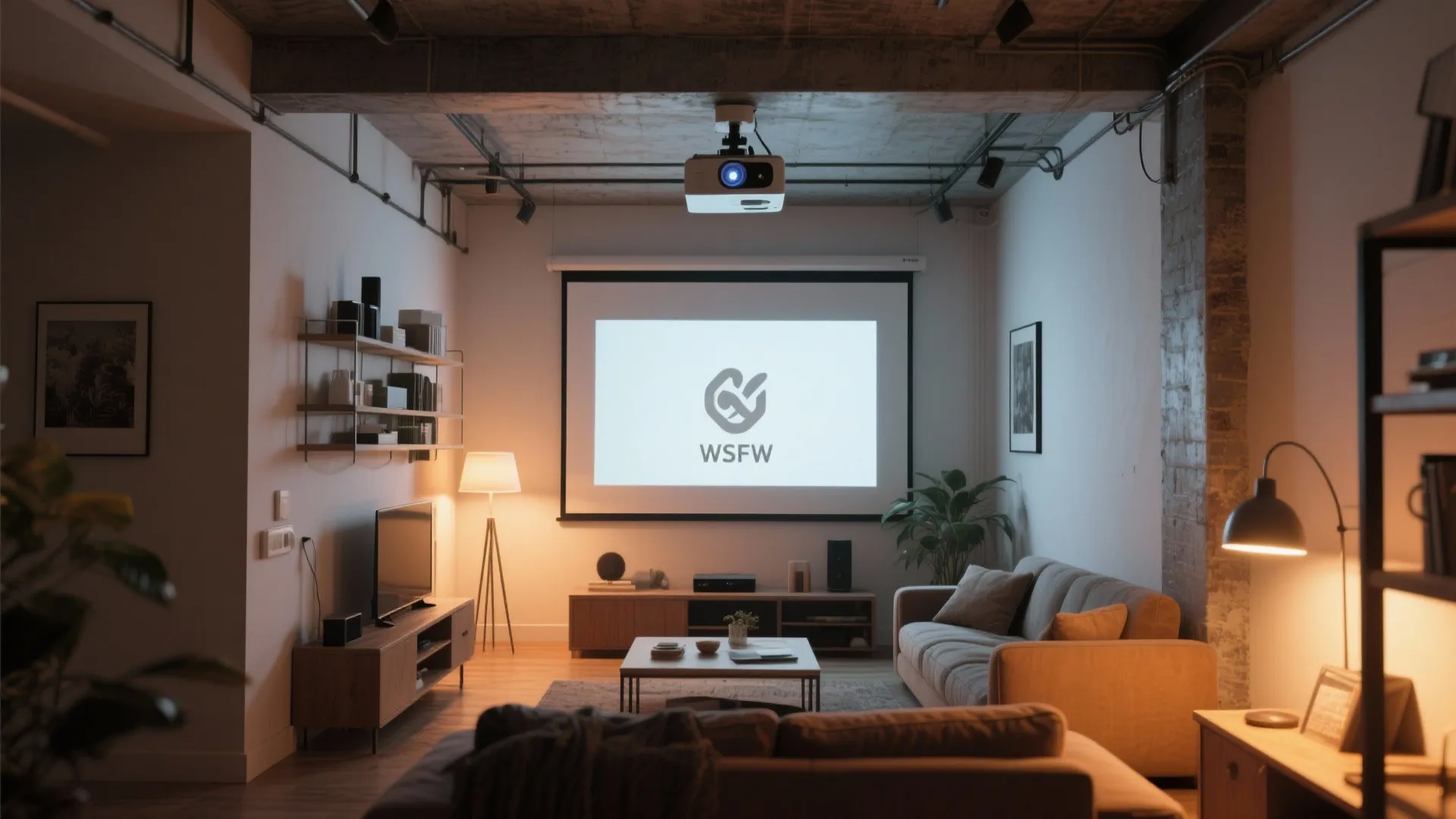 4. Projector Instead of TV