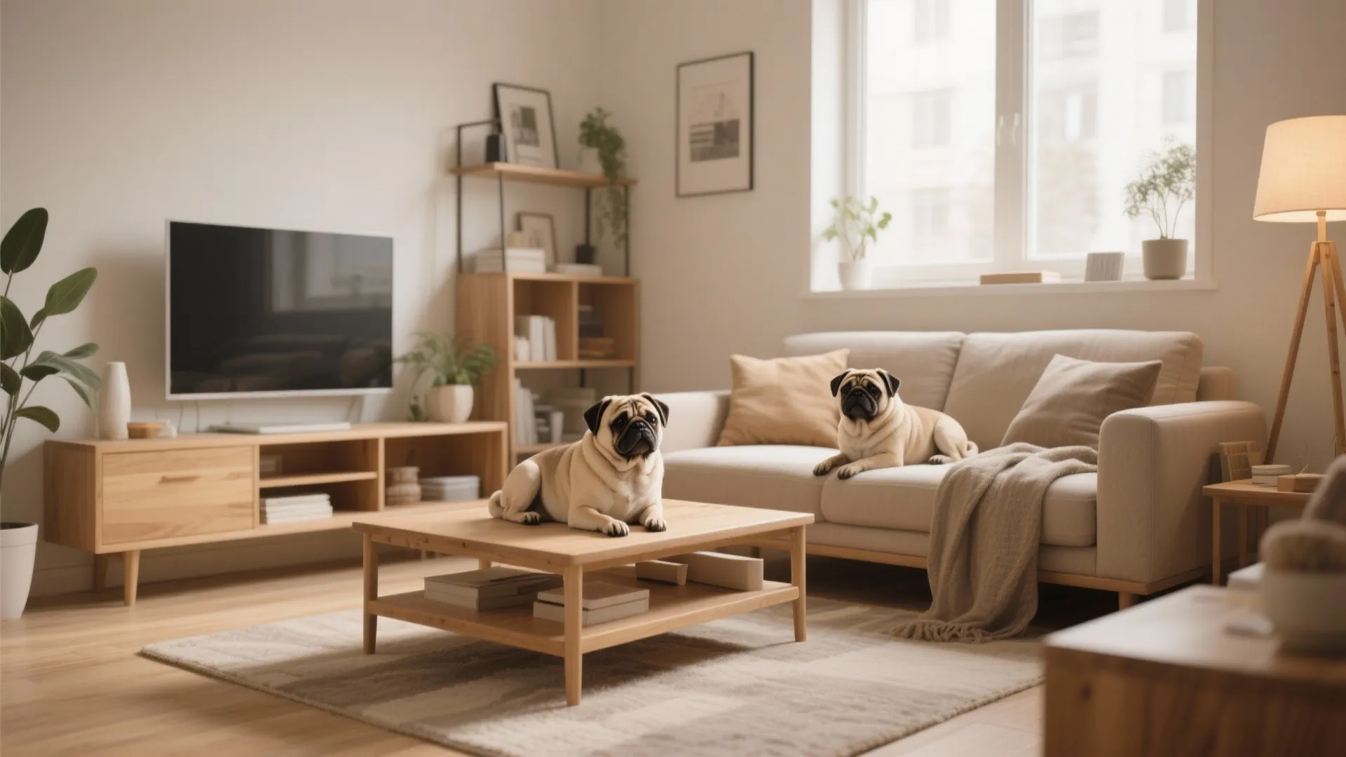 10 Inspiring Small Living Room Design Ideas with Pugs: How to Style Your 1920x1080 Space with Cozy Pug-Friendly Touches