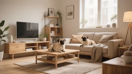 10 Inspiring Small Living Room Design Ideas with Pugs