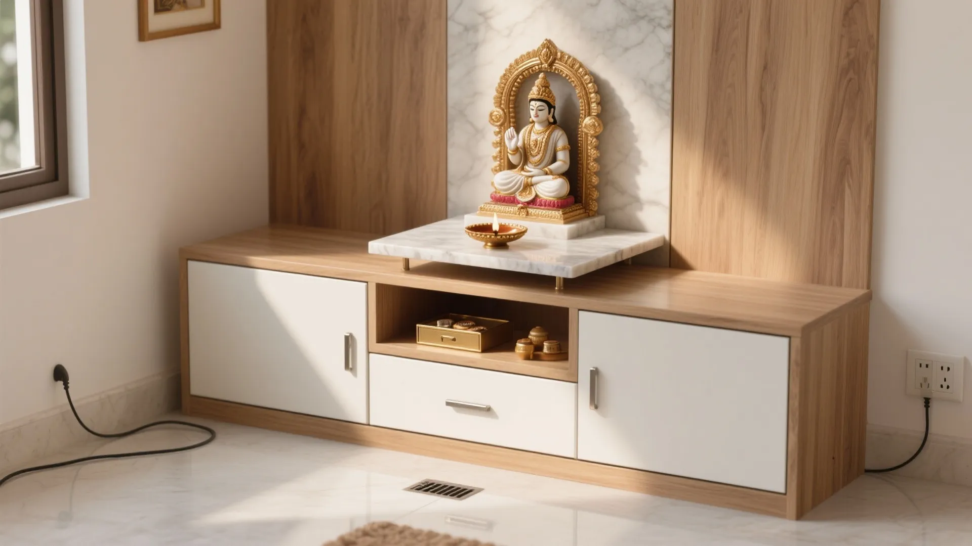 Floating Unit + Drawer Base to Max Out Storage