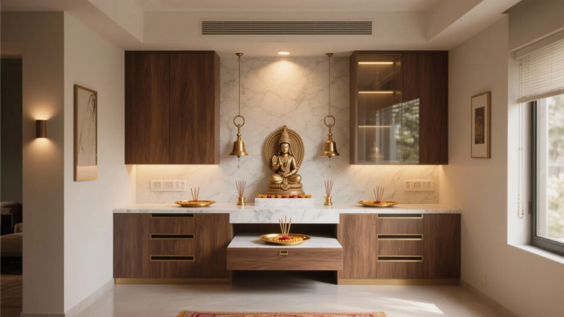 Puja Room Design: 5 Space-Savvy Ideas From a Pro: Small spaces, soulful rituals: my pro tips on modern mandir design