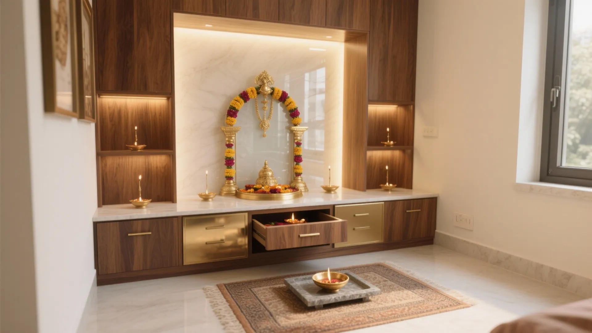 House Puja Room Design: 5 Inspiring Ideas: Small-space sanctuaries that feel calm, sacred, and wonderfully personal