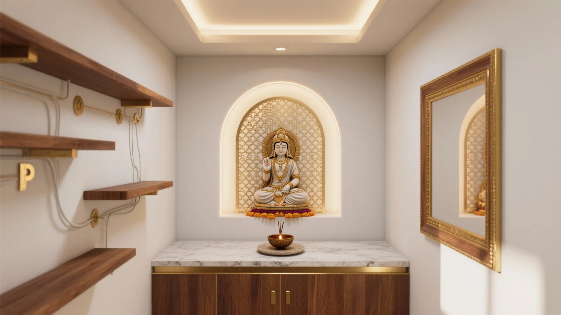 5 puja room pop design ideas for small homes: A senior interior designer’s small-space guide to serene, safe, and stylish puja rooms