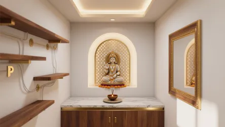 5 puja room pop design ideas for small homes