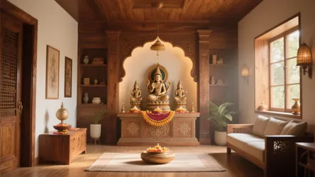 5 Puja Room Door Designs for Smart Small Spaces