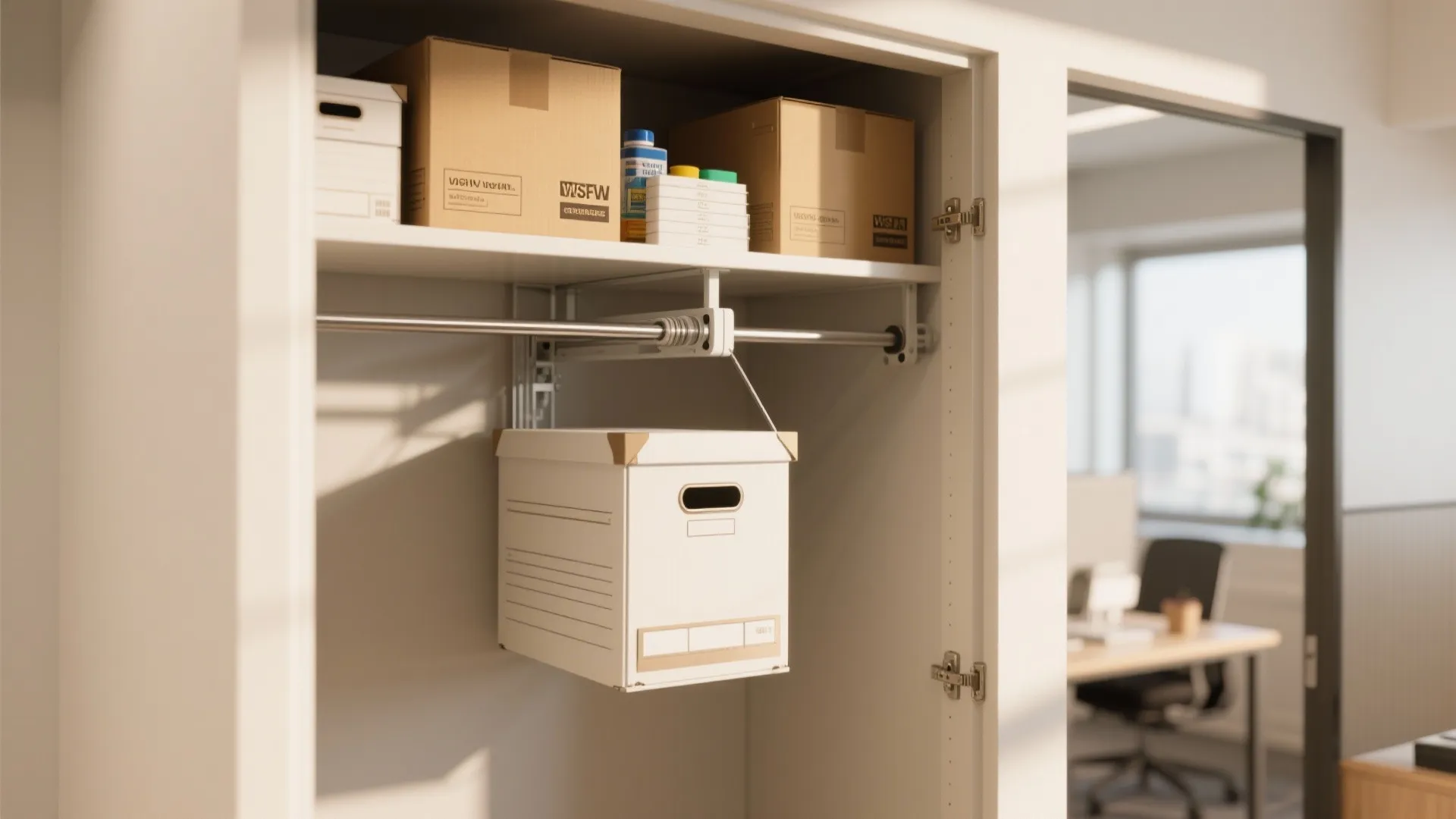 7. Use Pull-Down Rods for Easy Access