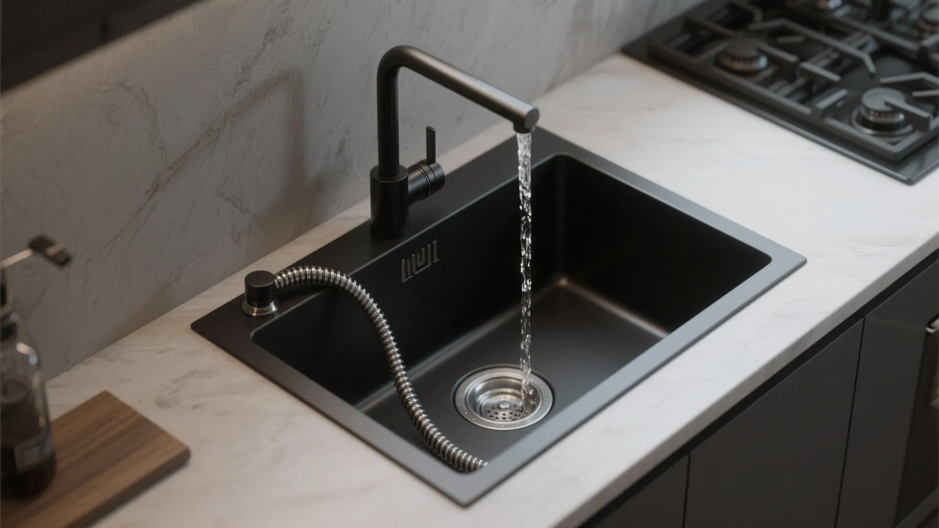 3. Choose a pull-down sprayer for small kitchens