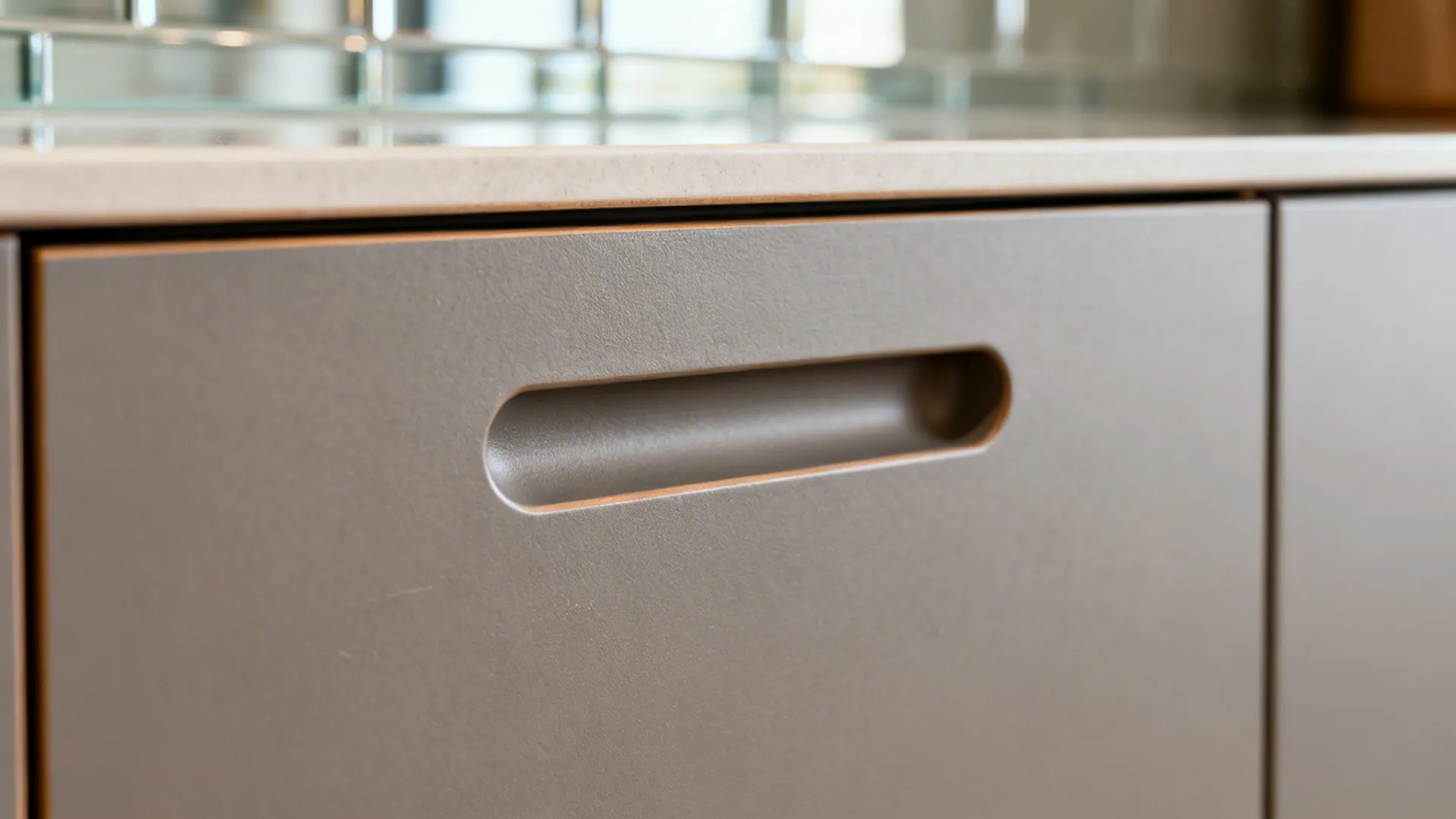 Minimalist Cabinet Fronts with Integrated Pulls