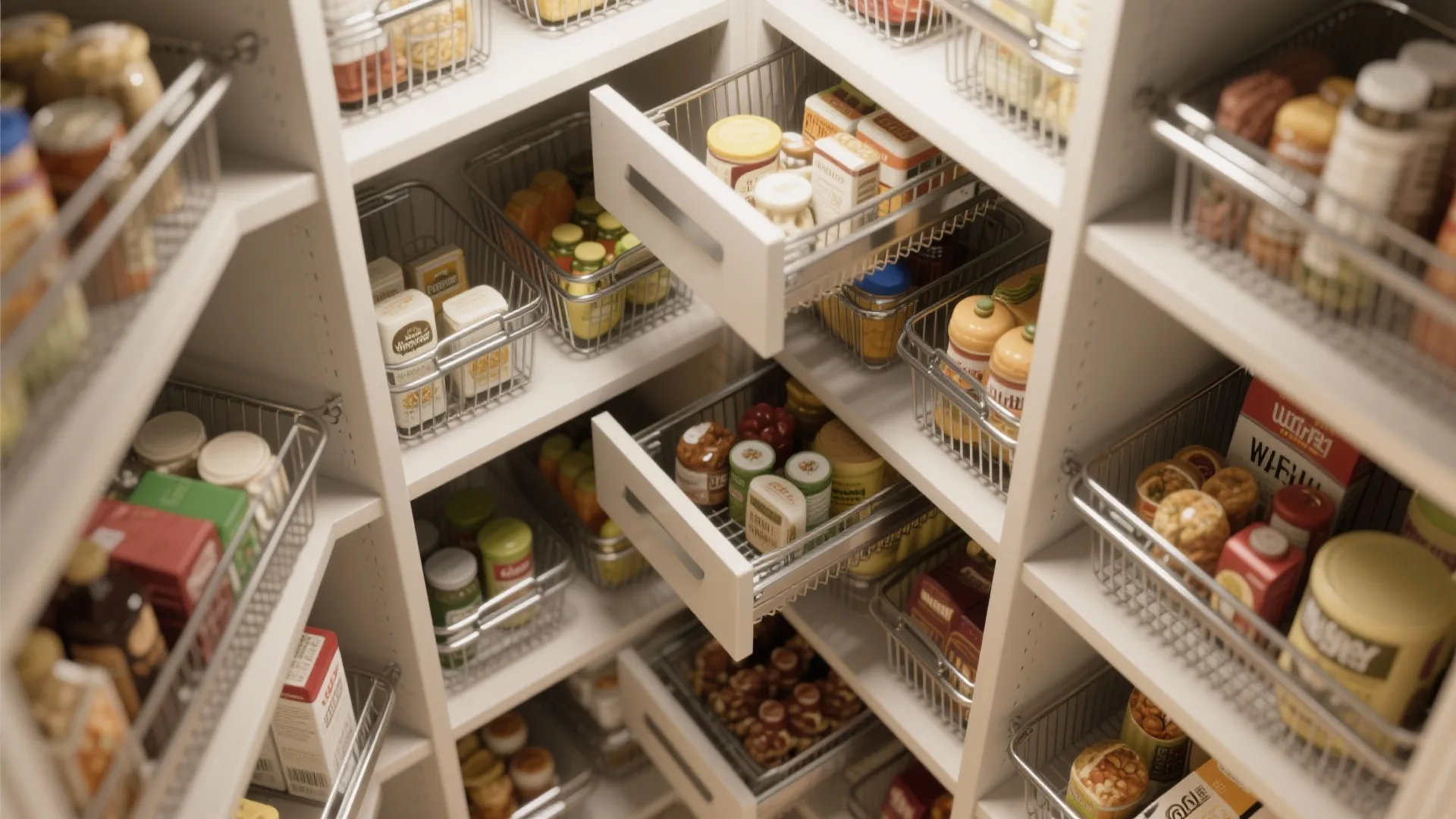 Pull-Out Baskets for Deep Shelves