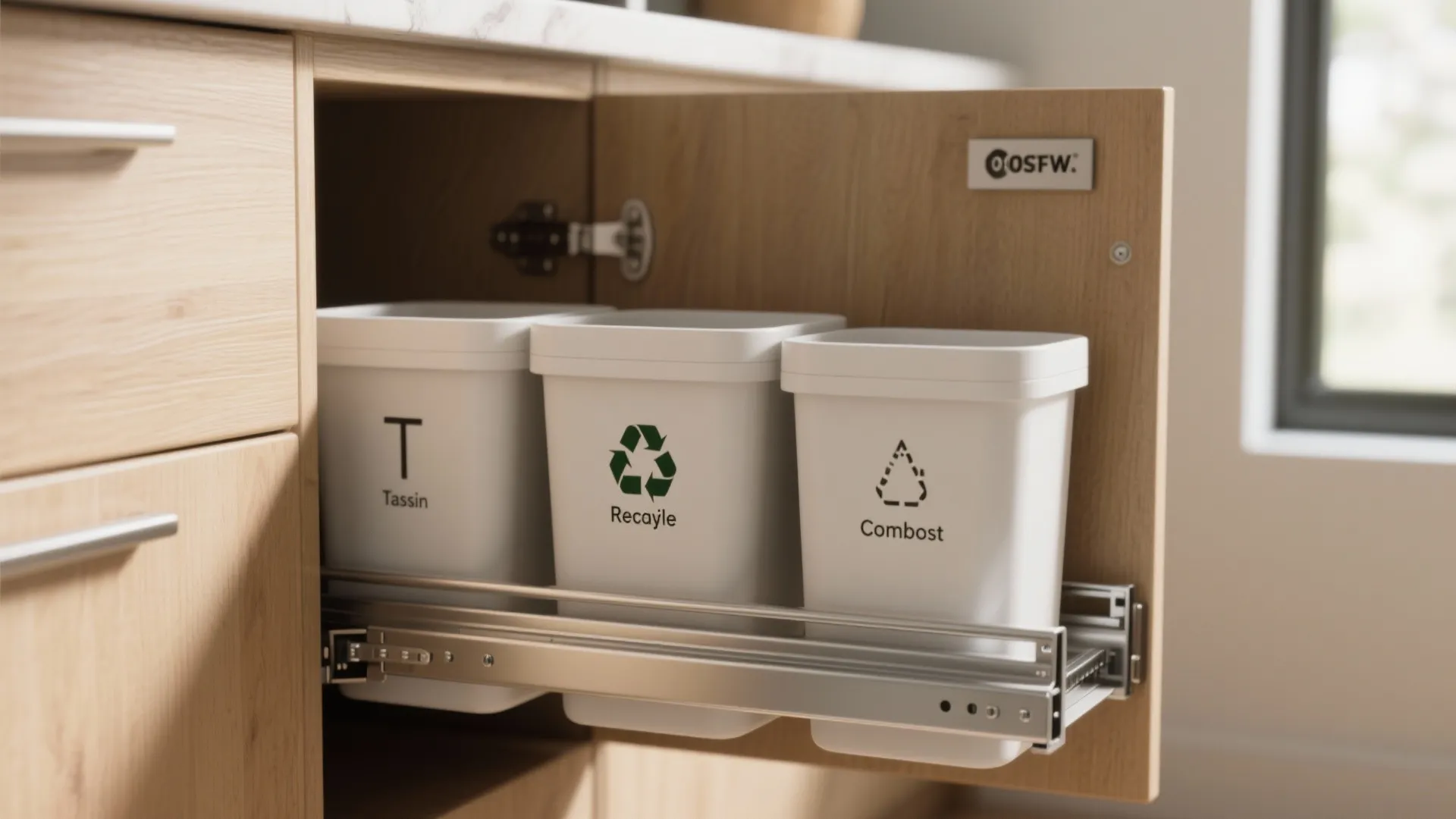 1. Pull-out cabinet bins