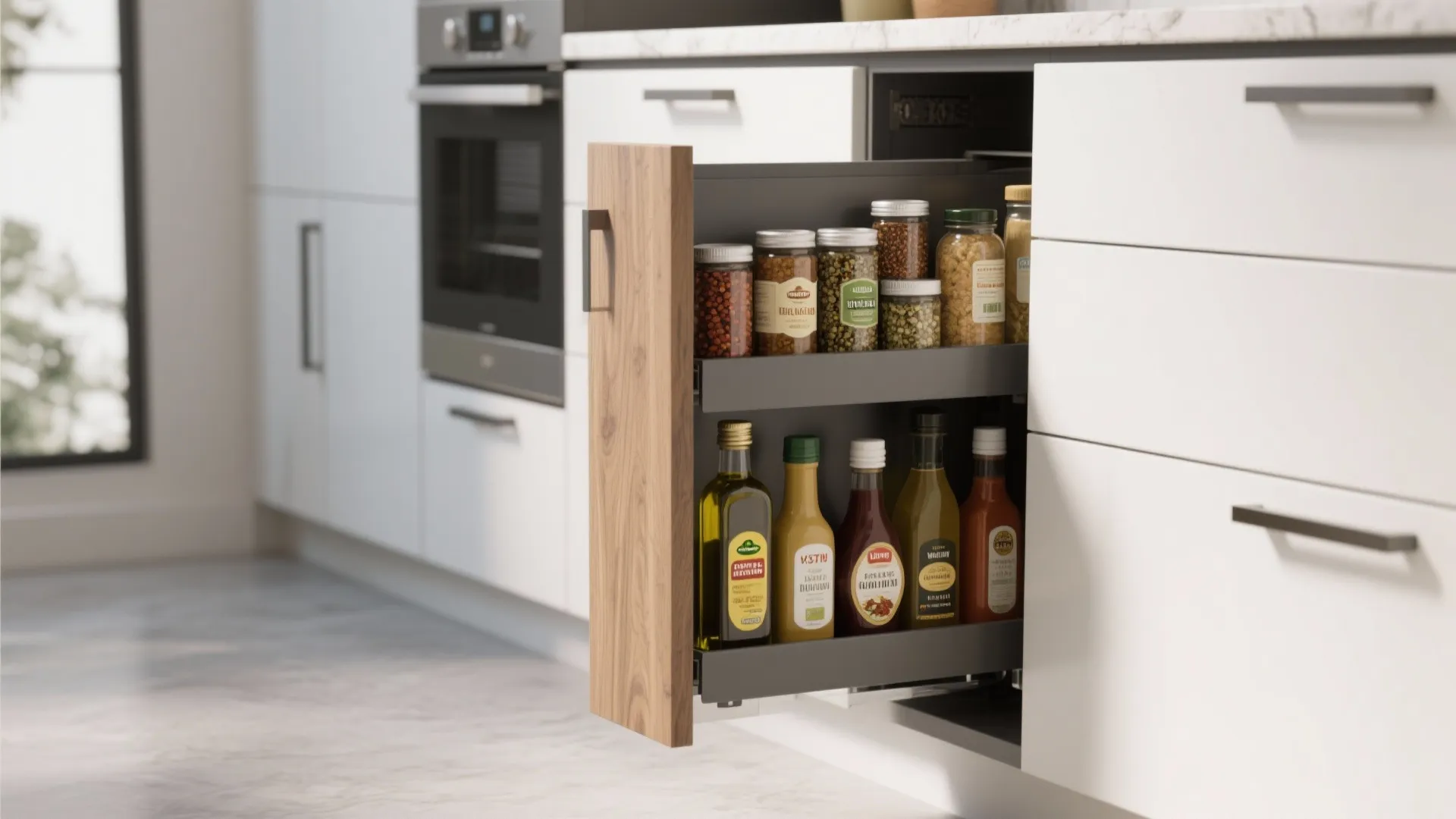 9. Hidden Pull-Out Columns