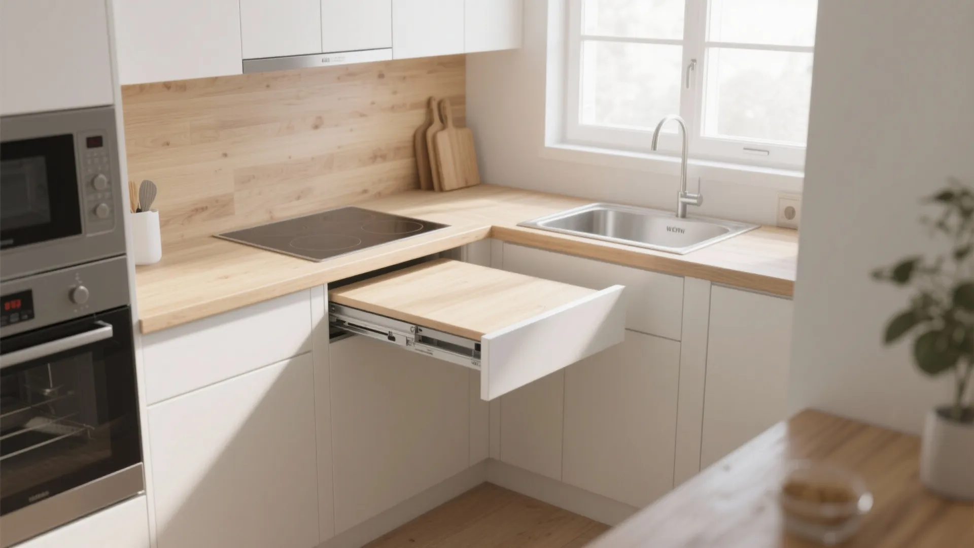 6. Foldable or Pull-Out Surfaces