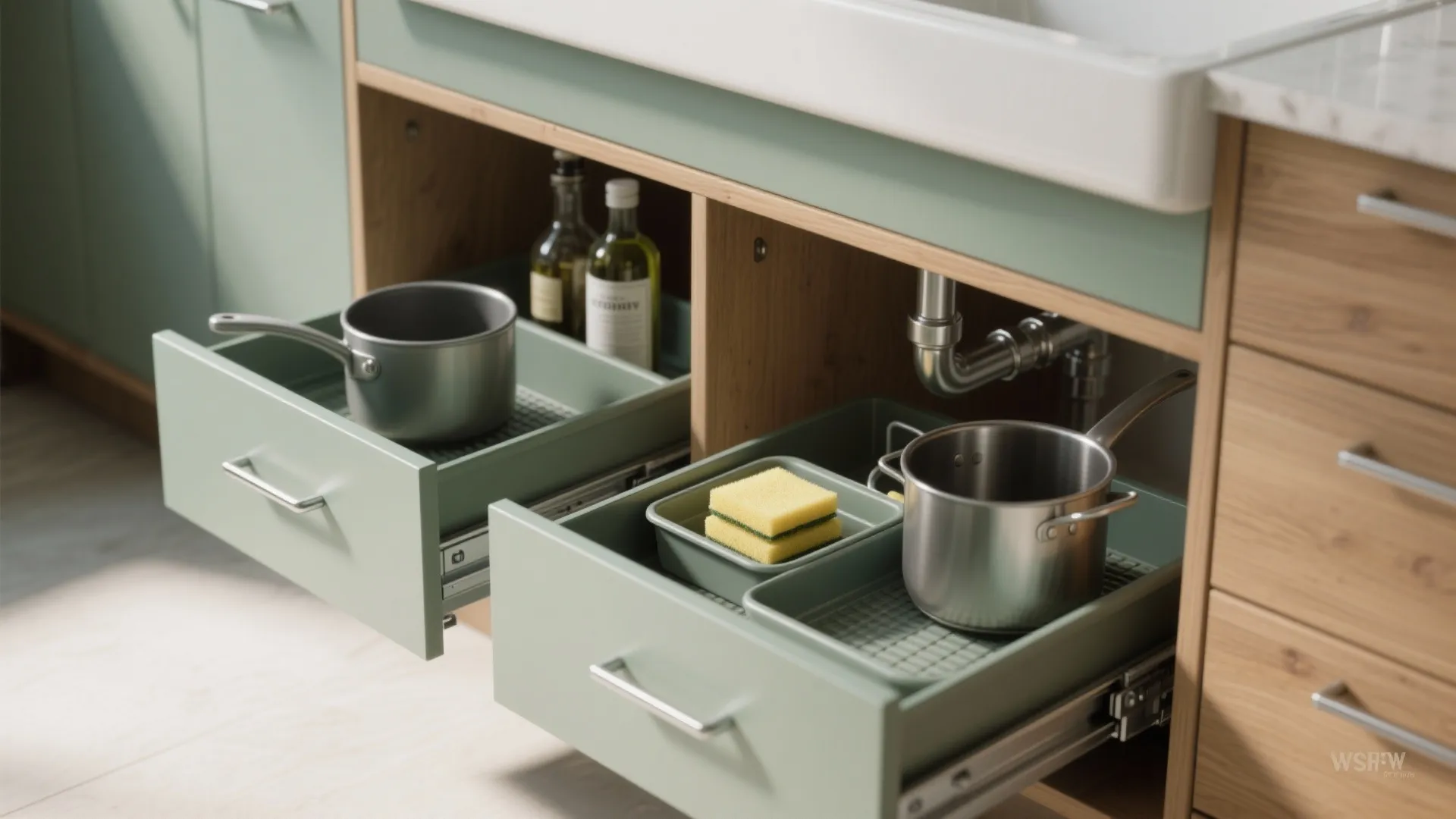 1. Pull-out Drawers and Sliding Trays