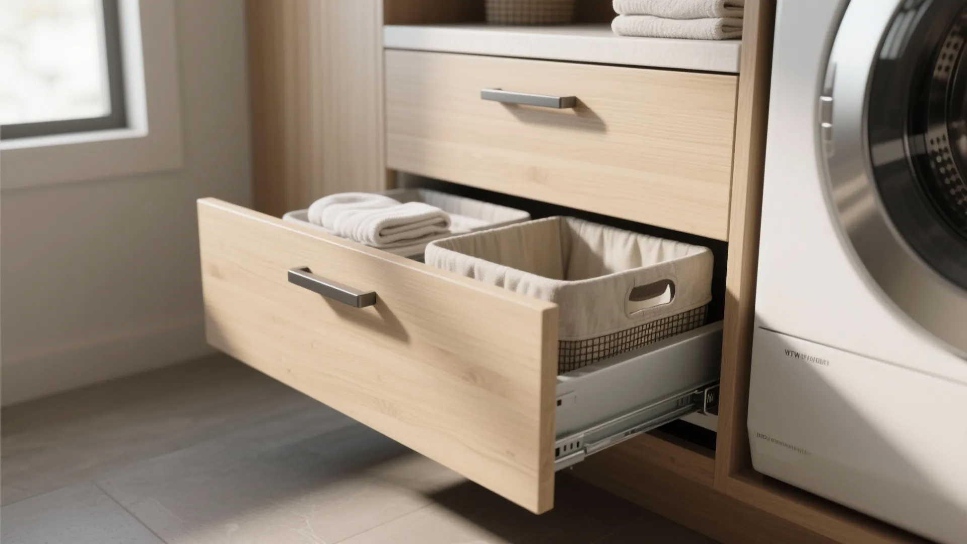 2. Roll-Out Drawer Basket