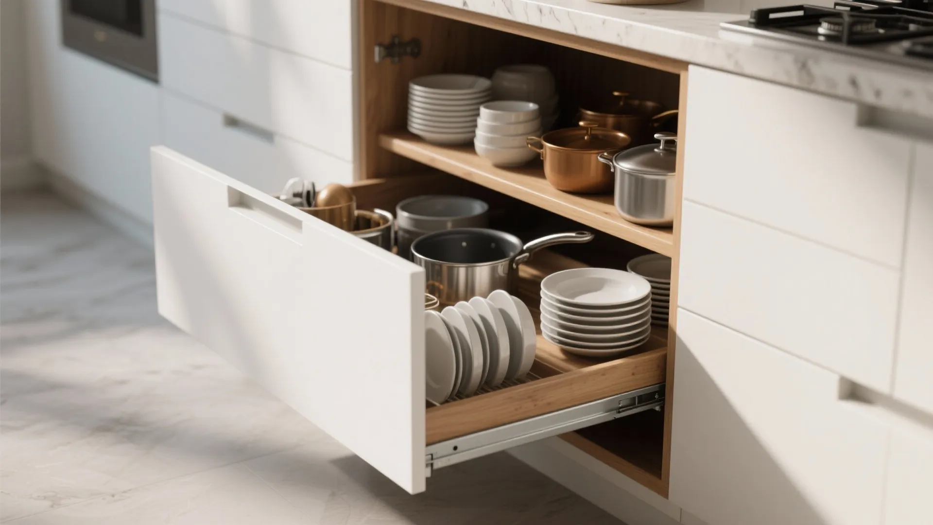 Tip 1: Pull-Out Shelves for Easy Access