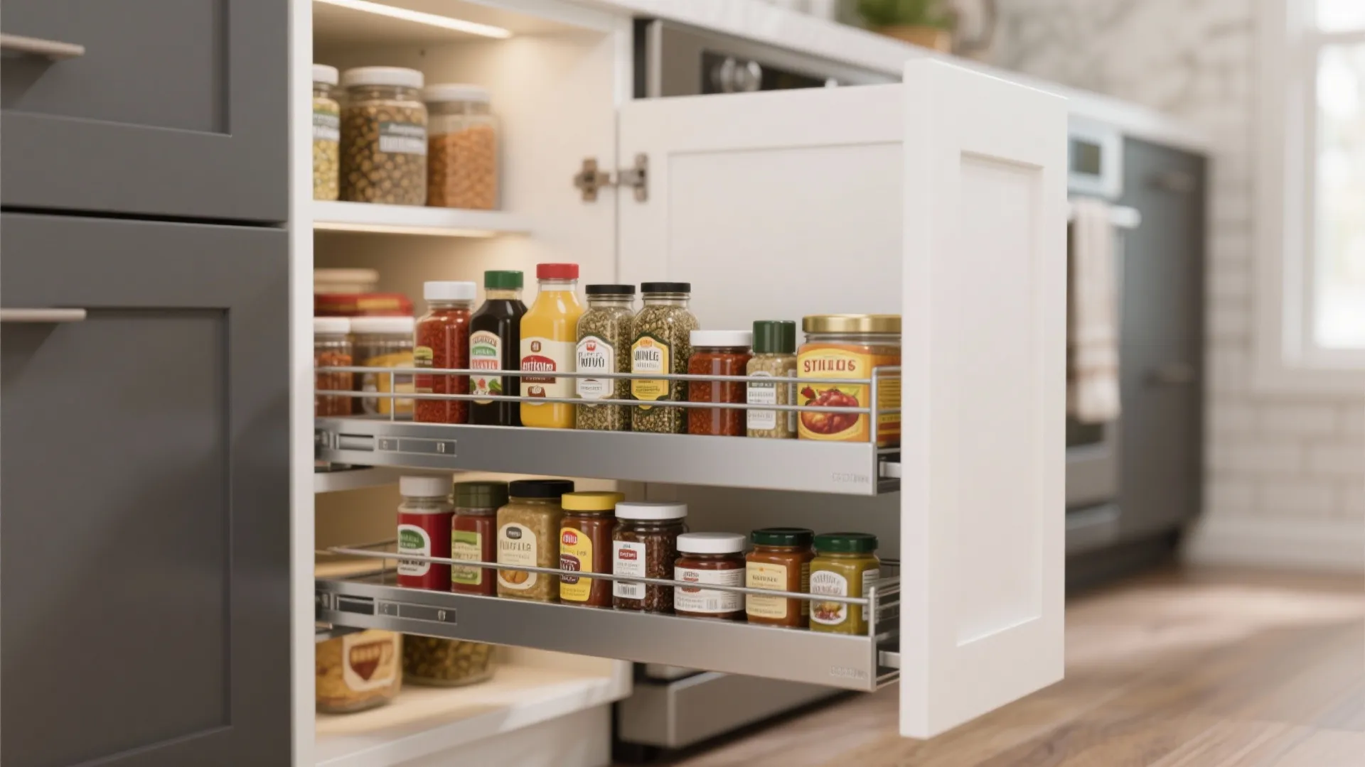 6. Pull-Out Pantry