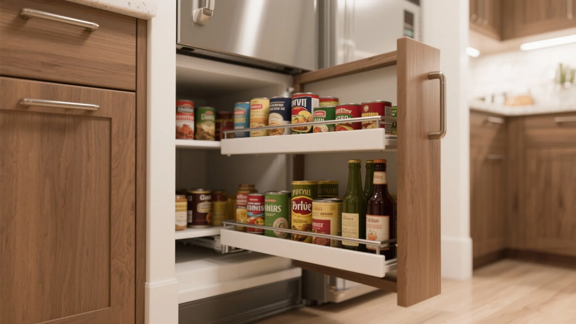 2. Pull-Out Pantry