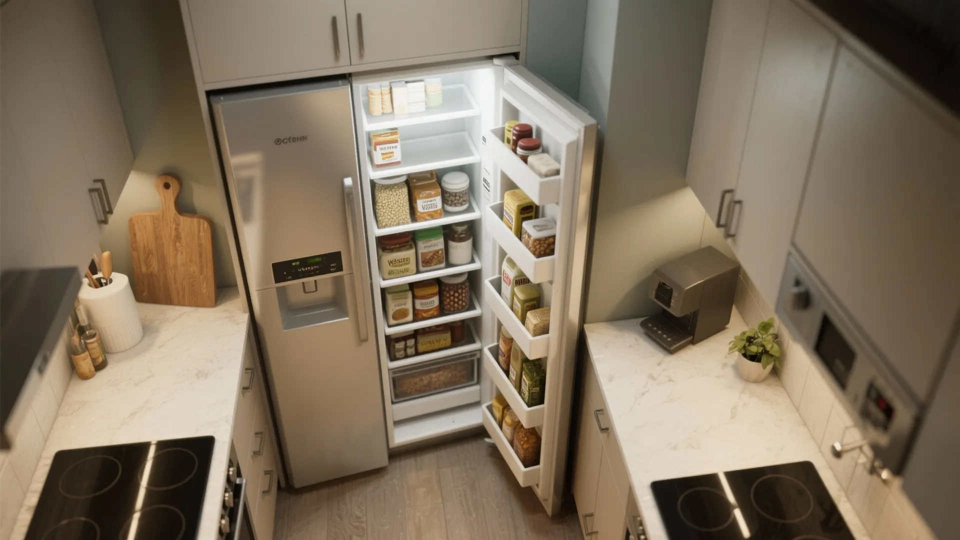 2. Pull-Out Pantry Magic