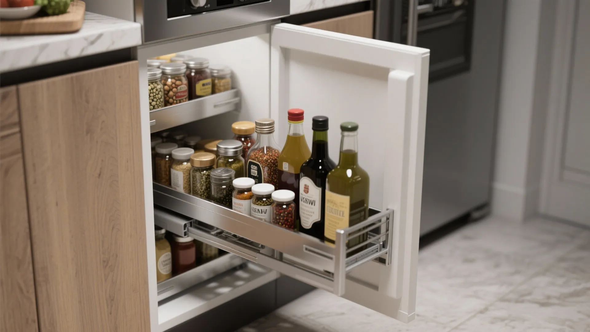 3. Pull-Out Pantry