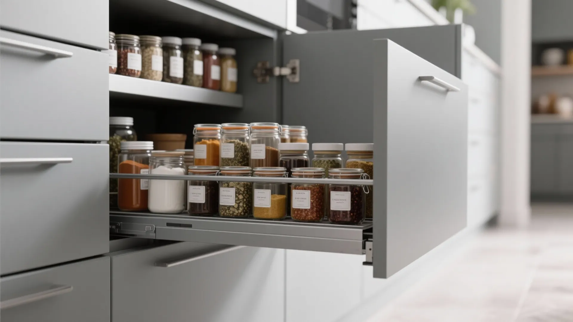 3. Pull-Out Pantry Solutions