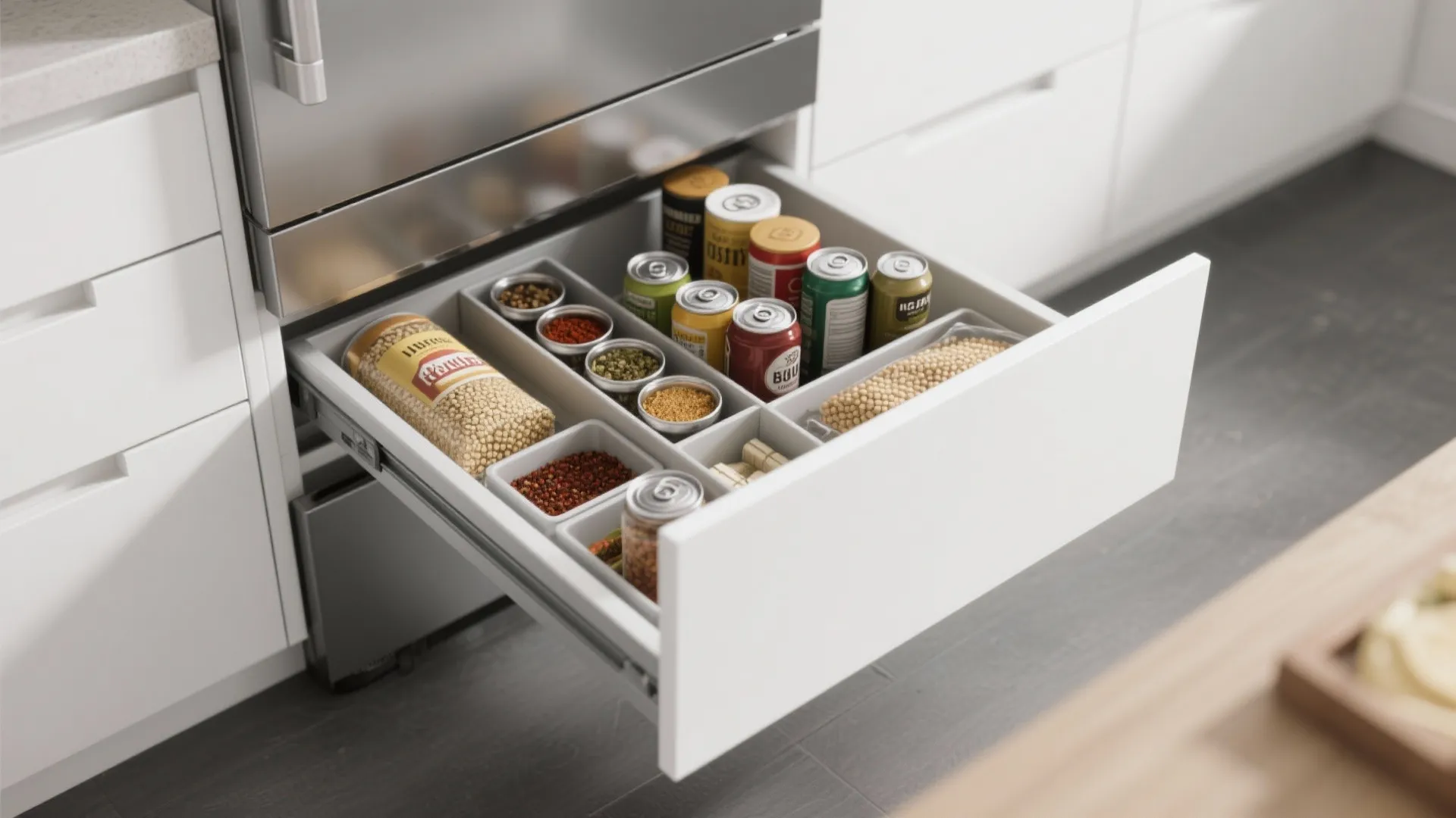 4. Pull-Out Pantry Magic