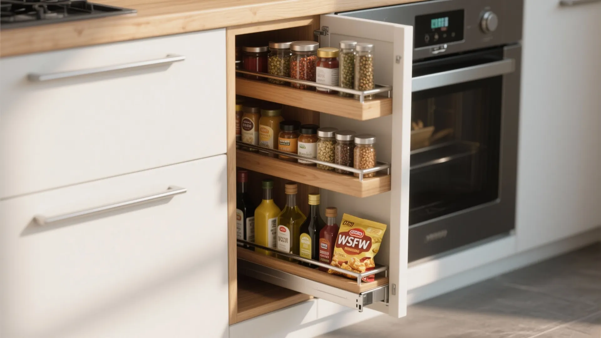 1. Pull‑Out Pantry Magic