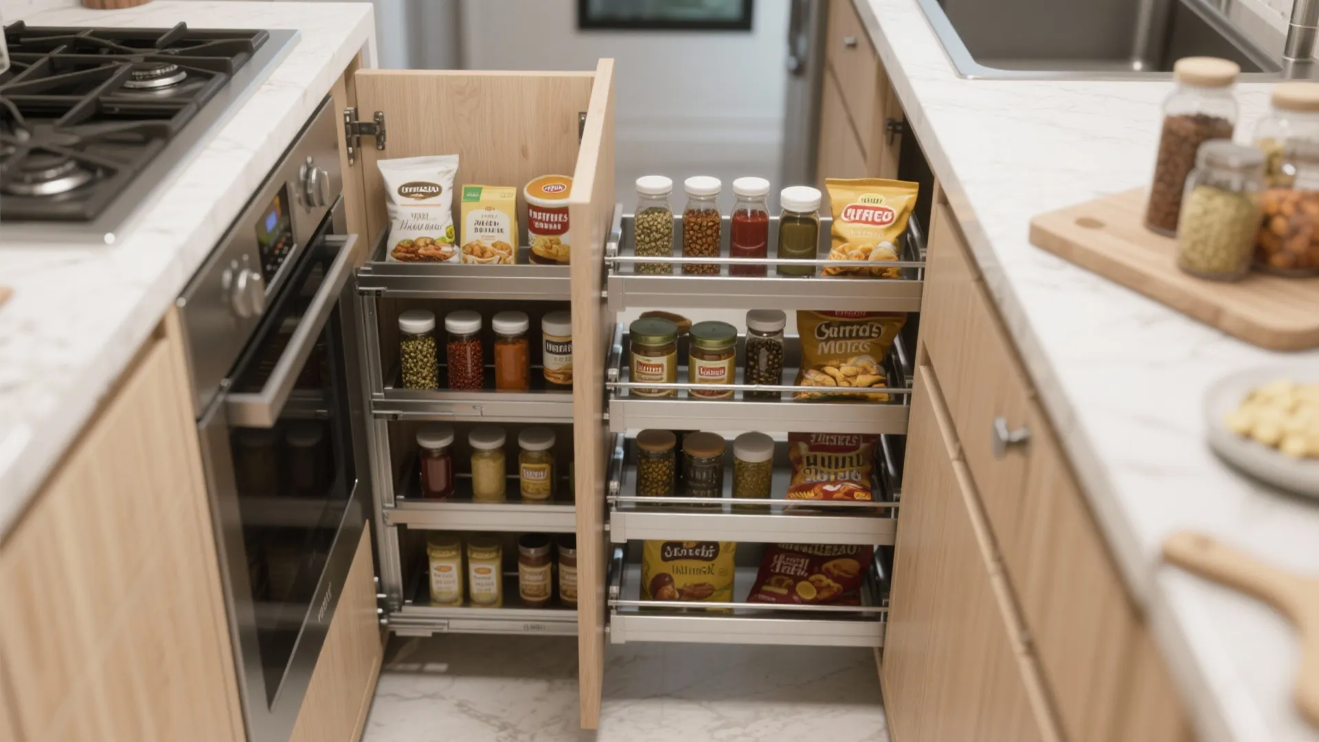 6. Pull-Out Pantry Columns