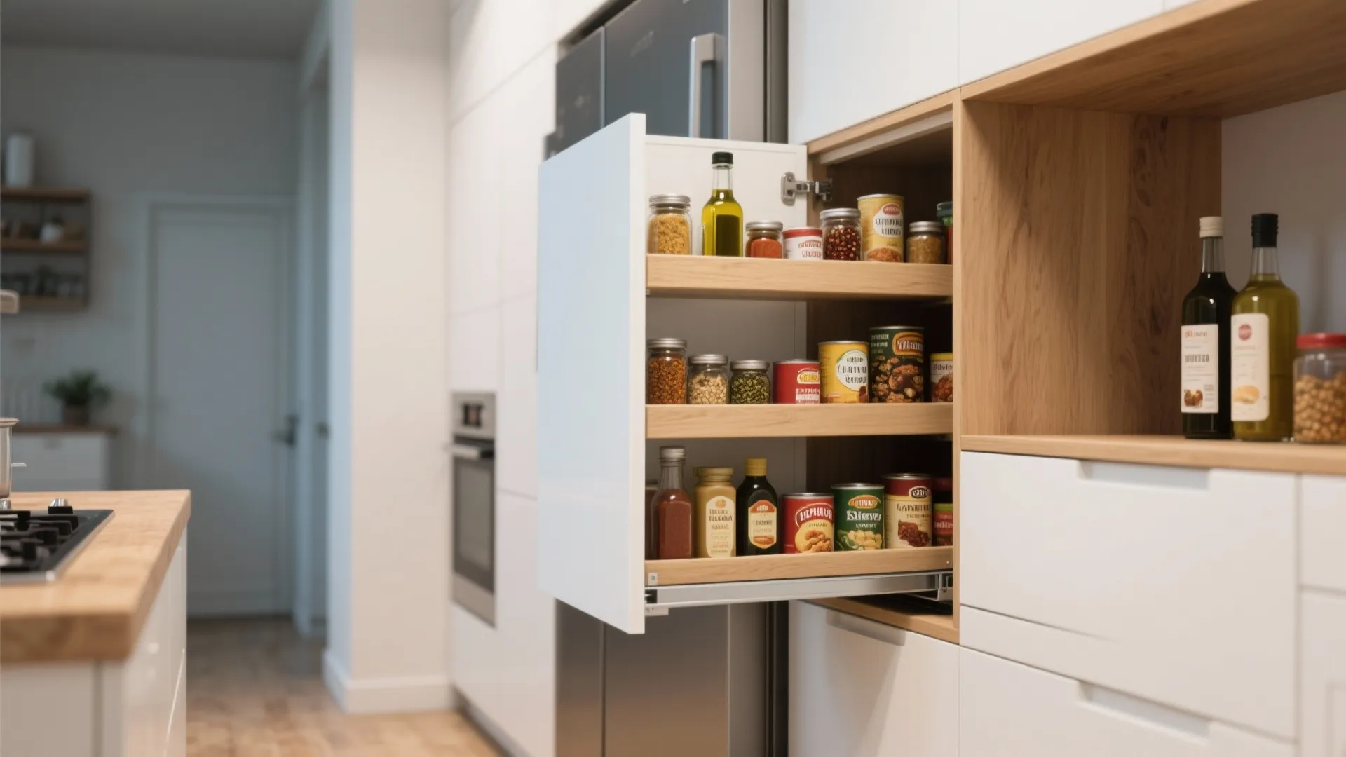 2. Pull-Out Pantry