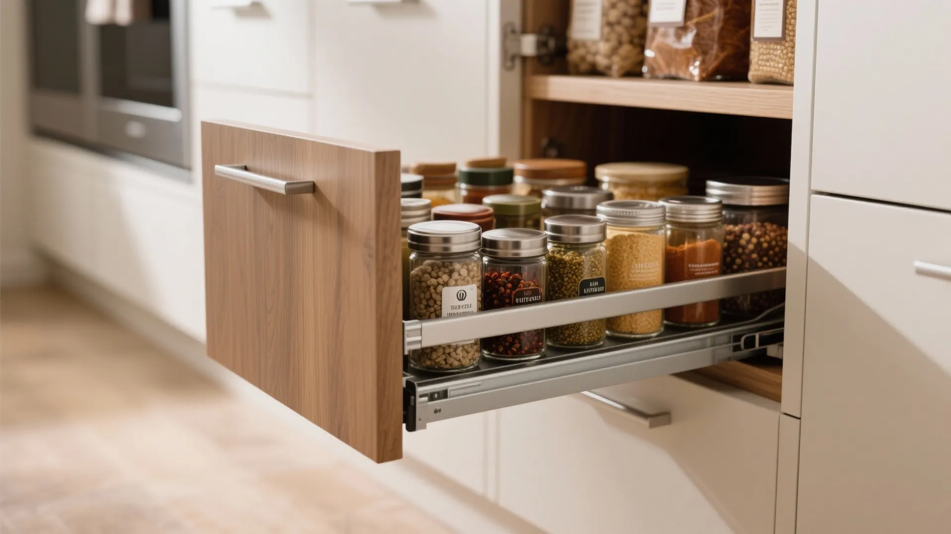 2. Pull-Out Pantry in the Gap