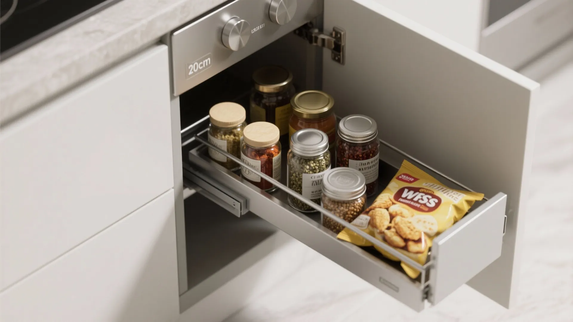 2. Pull-Out Pantry Solutions