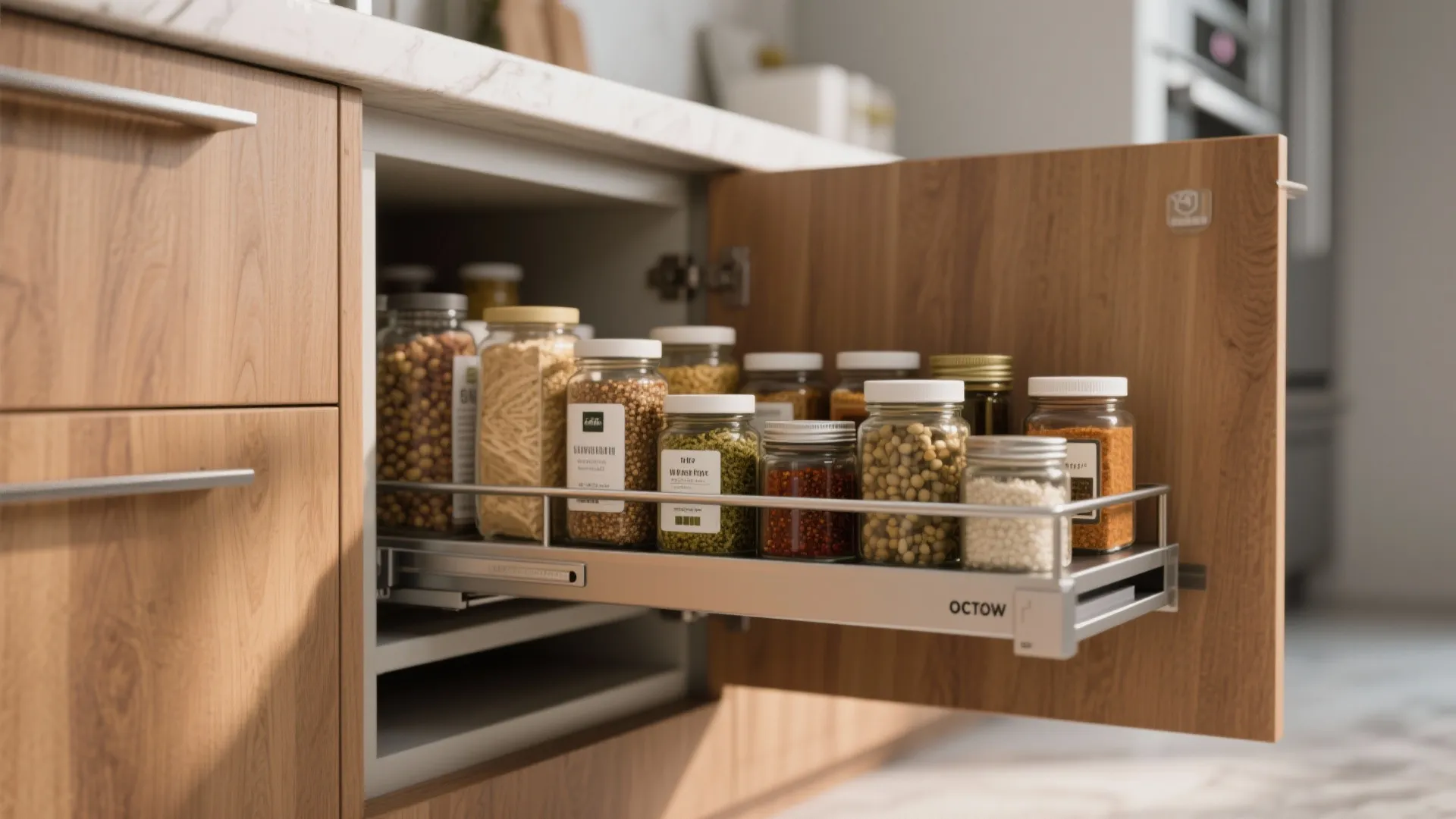 1. Pull-Out Pantry Magic