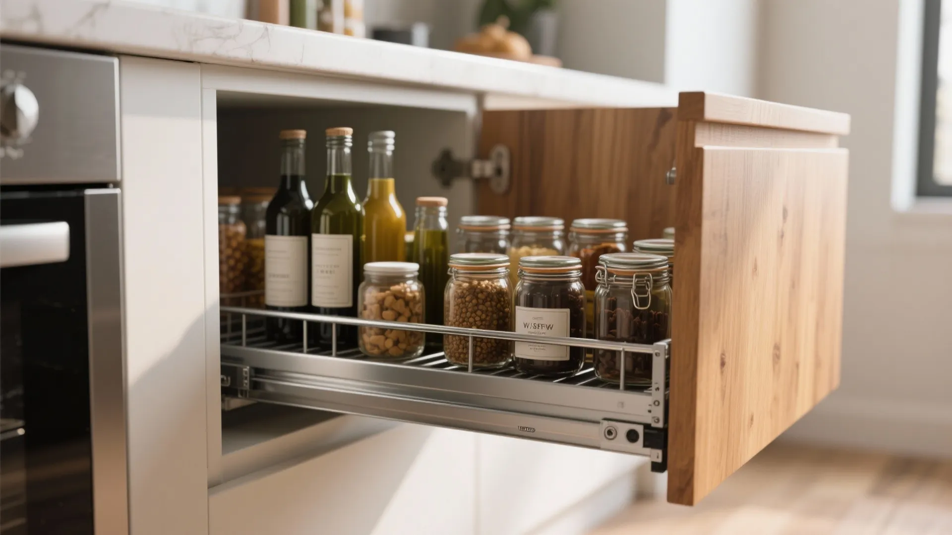 1. Pull-Out Cabinet Magic